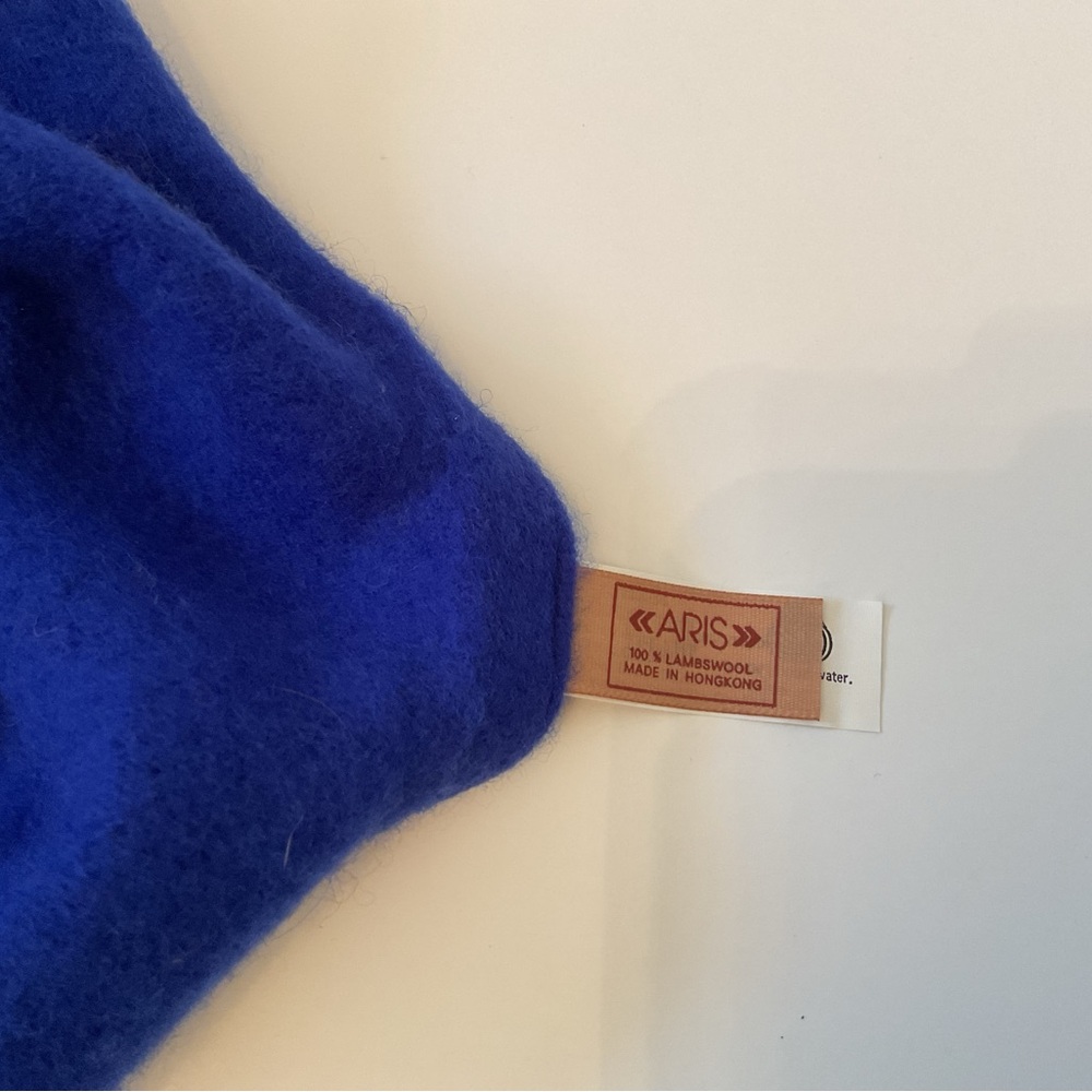 Vintage Aria Lambswool Beret Blue - Picture 5 of 7